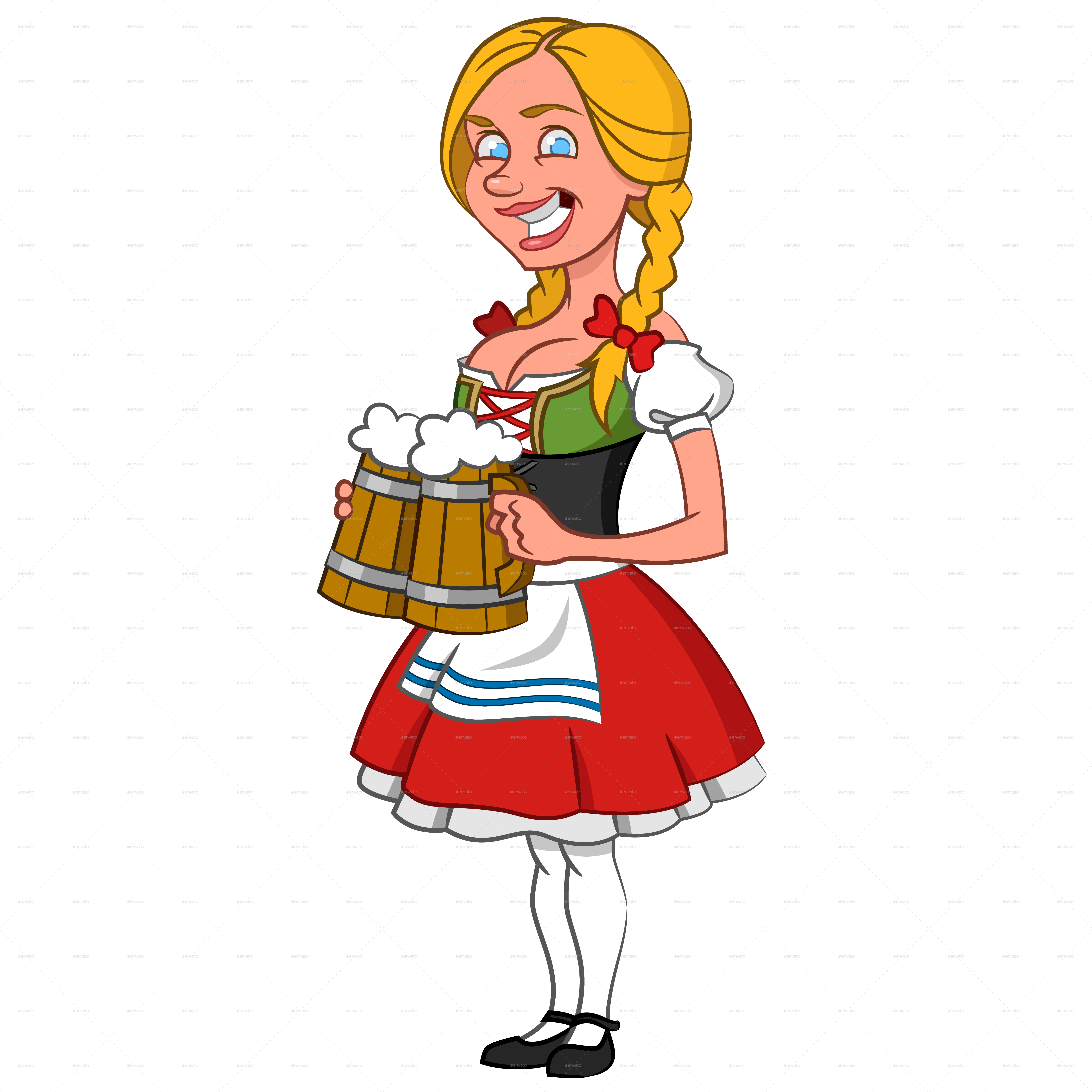 Oktoberfest Girl Clipart, HD Png Download PNG with transparent background