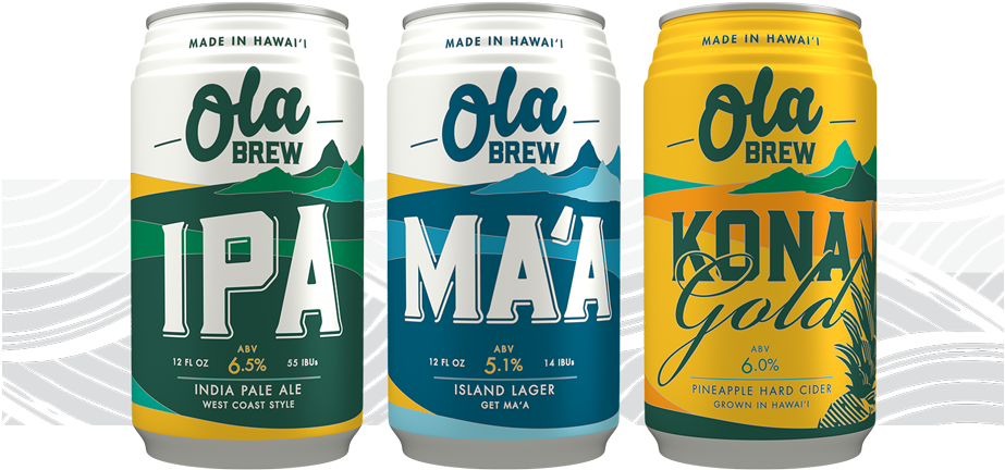 Ola Brew Cans Variety Hawaii