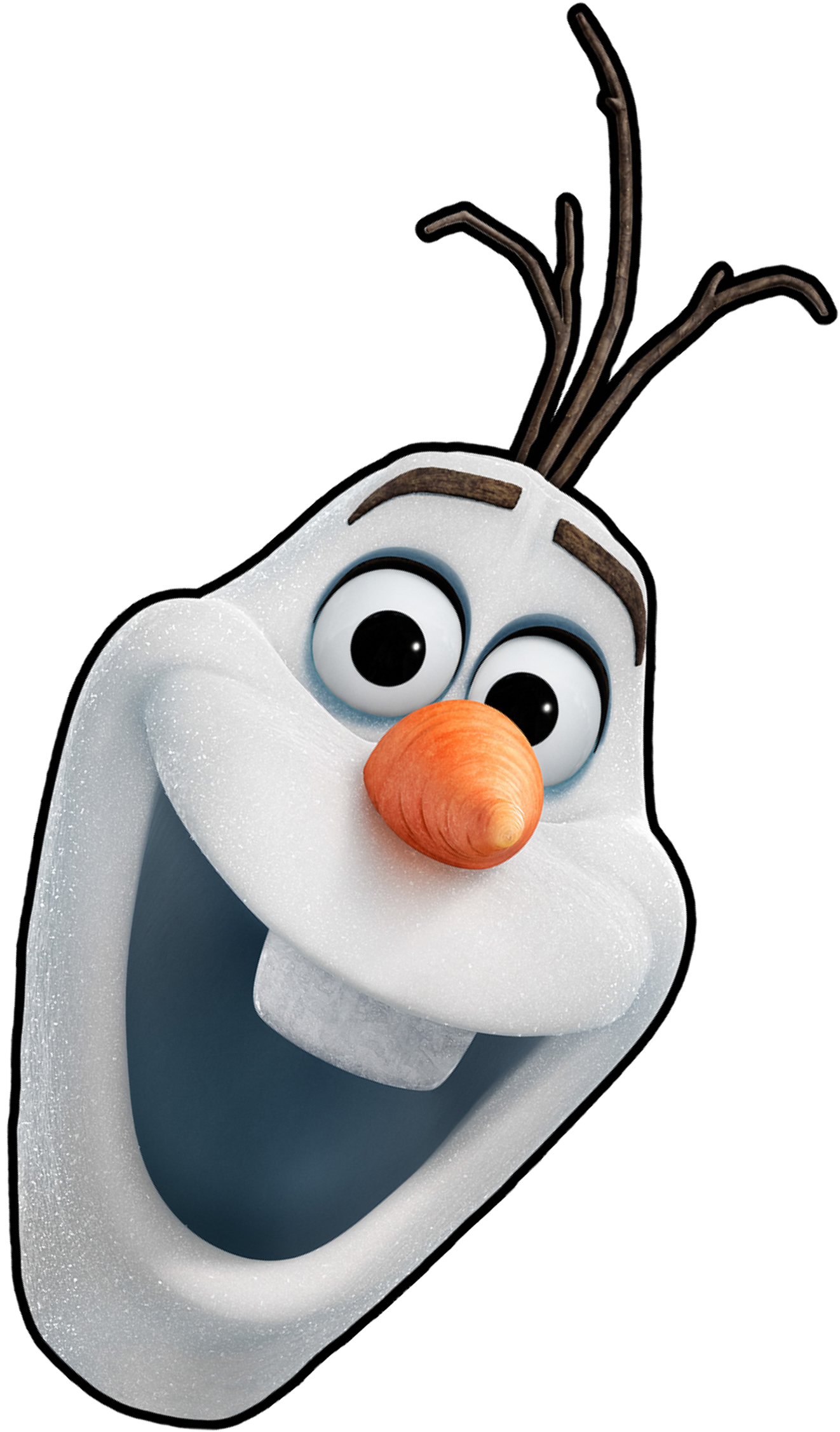 Flightless Bird,bird,penguin - Olaf Face Png, Transparent Png PNG with transparent background