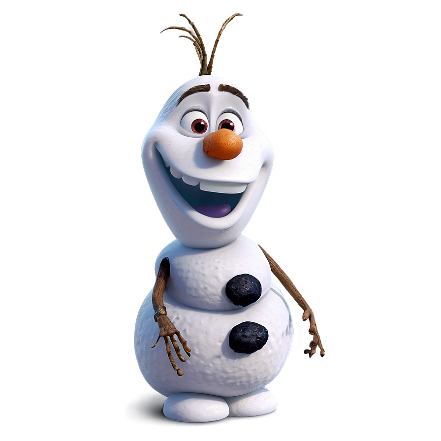 Olaf Joyful Expression Png 9