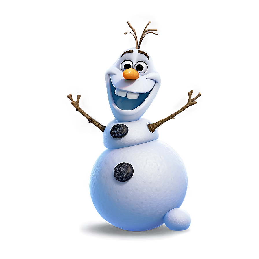 Olaf Snowflake Background Png 05232024