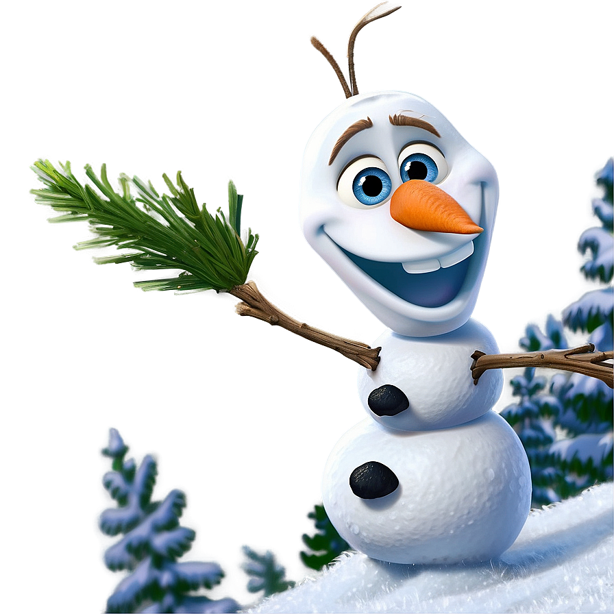 Olaf Winter Scene Png Nvi