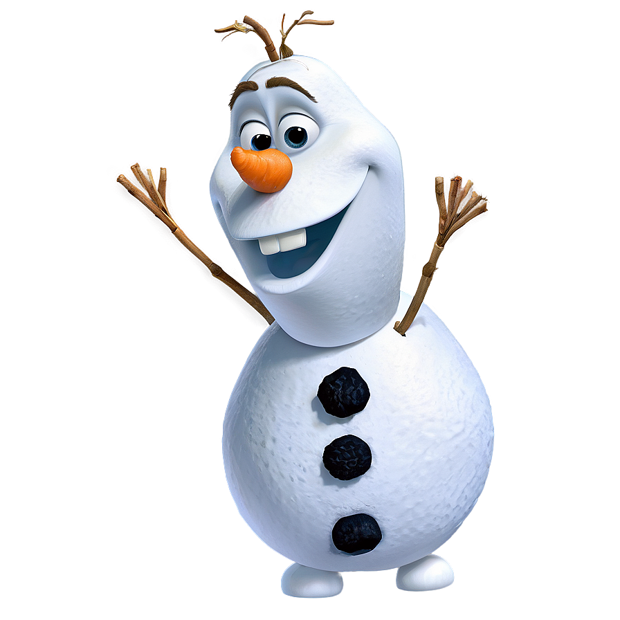 Olaf With Carrot Nose Png Wbn80