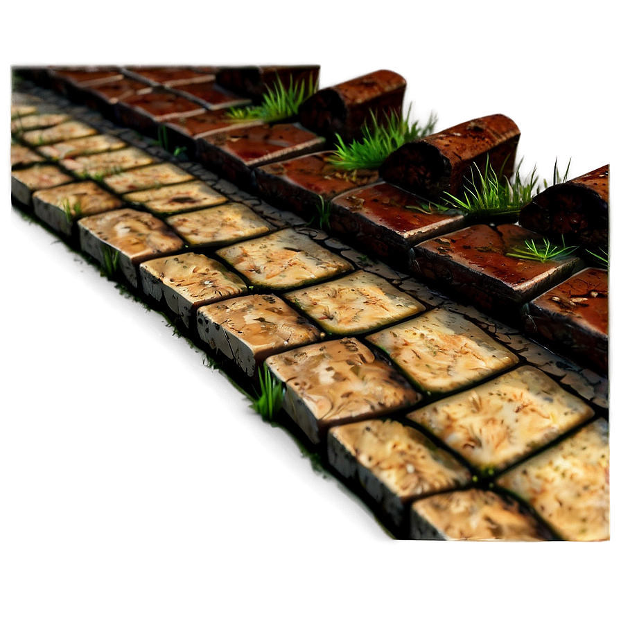 Old Brick Road PNG 05062024 PNG with transparent background