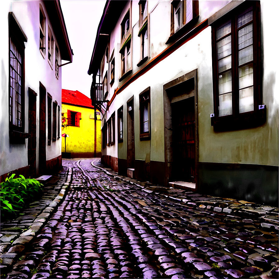 Old Cobblestone Street PNG ann71 PNG with transparent background