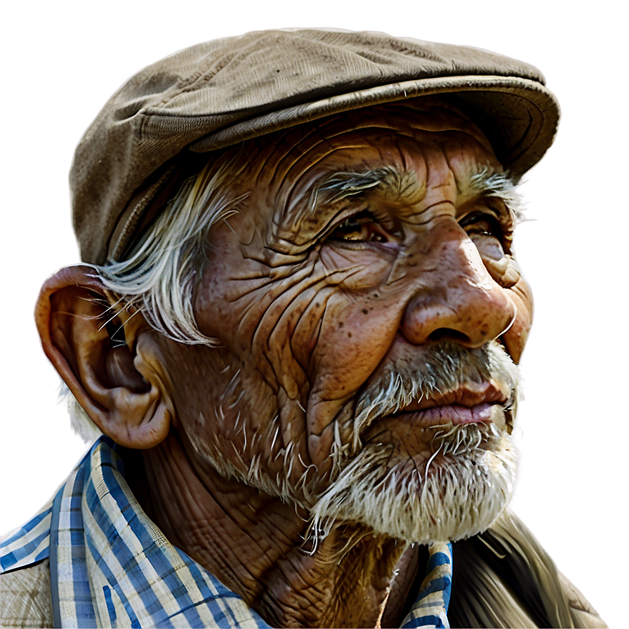 Old Farmer Drawing Png 05242024