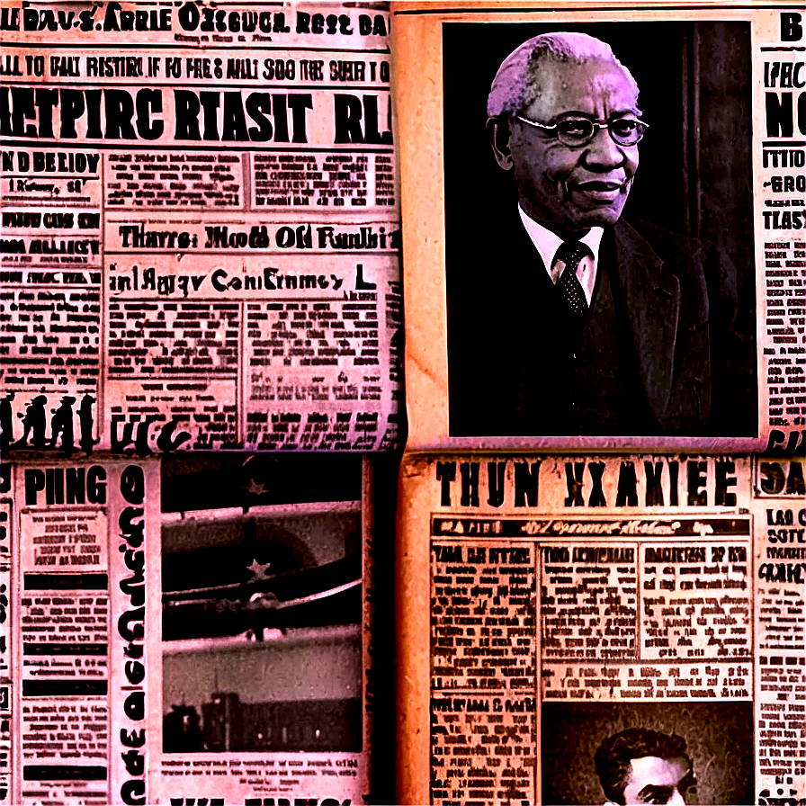 Old Fashioned Newspaper Png Axt43