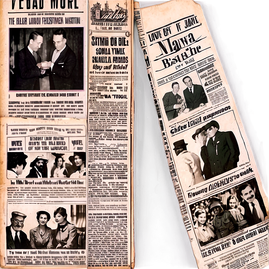 Old Fashioned Newspaper Png Rae