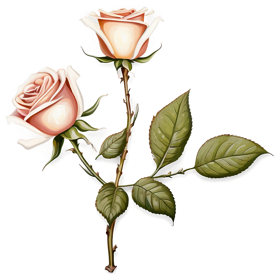 Old-fashioned Rose Graphic Png Jvf