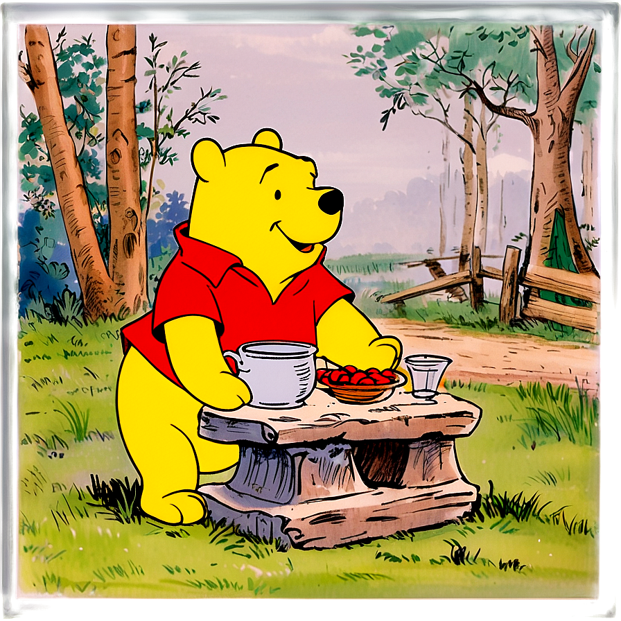 Old-fashioned Winnie The Pooh Png 06292024