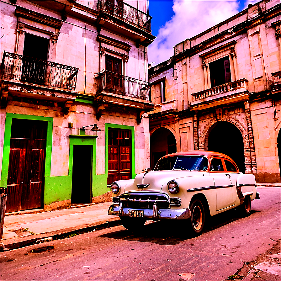 Old Havana Street Png 06202024