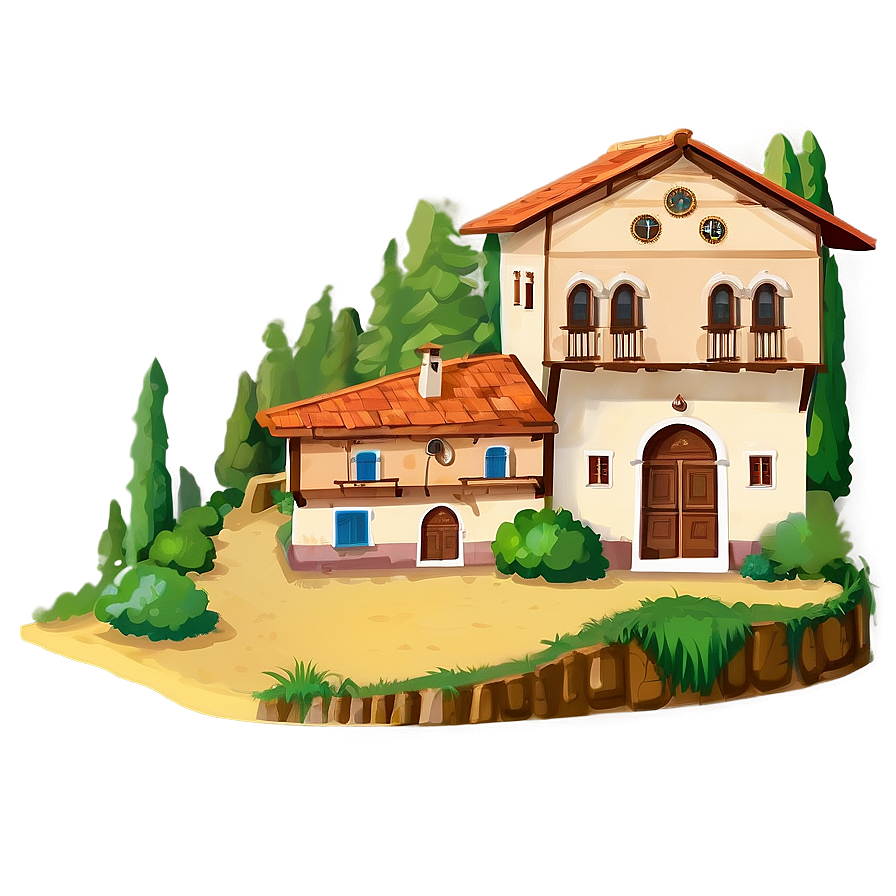 Old Italian Village Luca Png 17