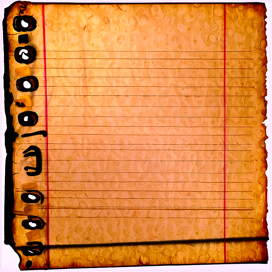 Old Lined Paper Texture Png 06252024