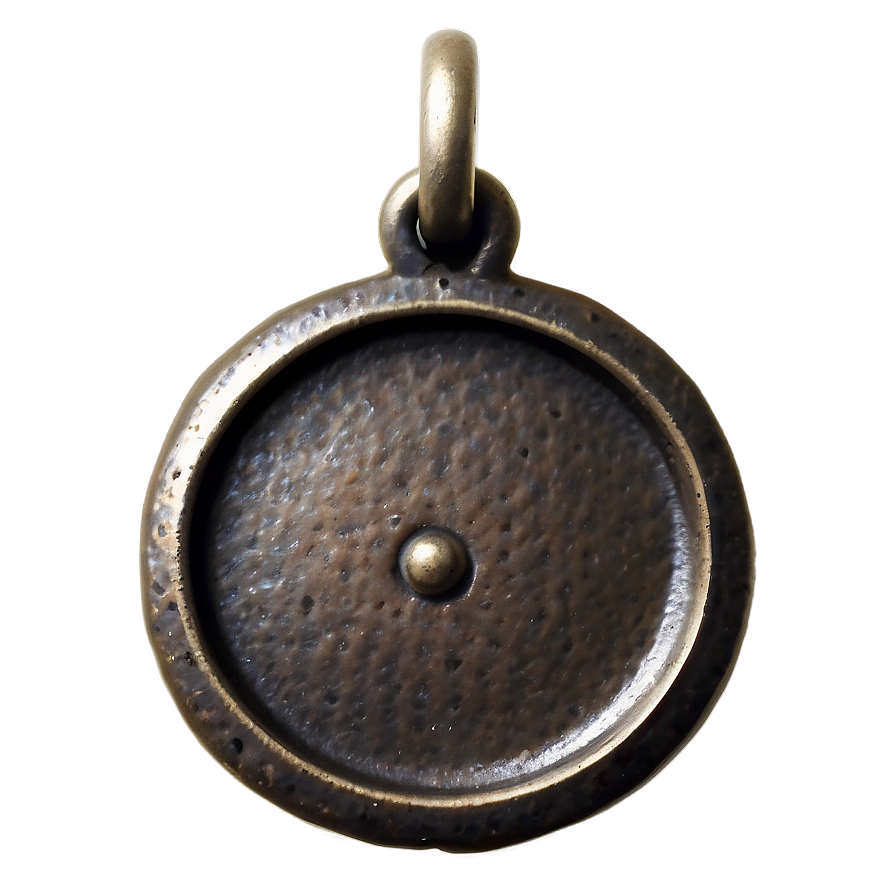 Old Metal Plate Charm Png Hhn