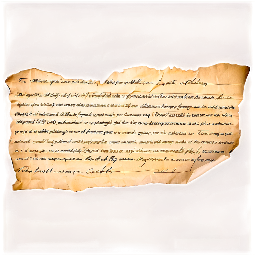 Old Paper Texture With Writing Png 06252024