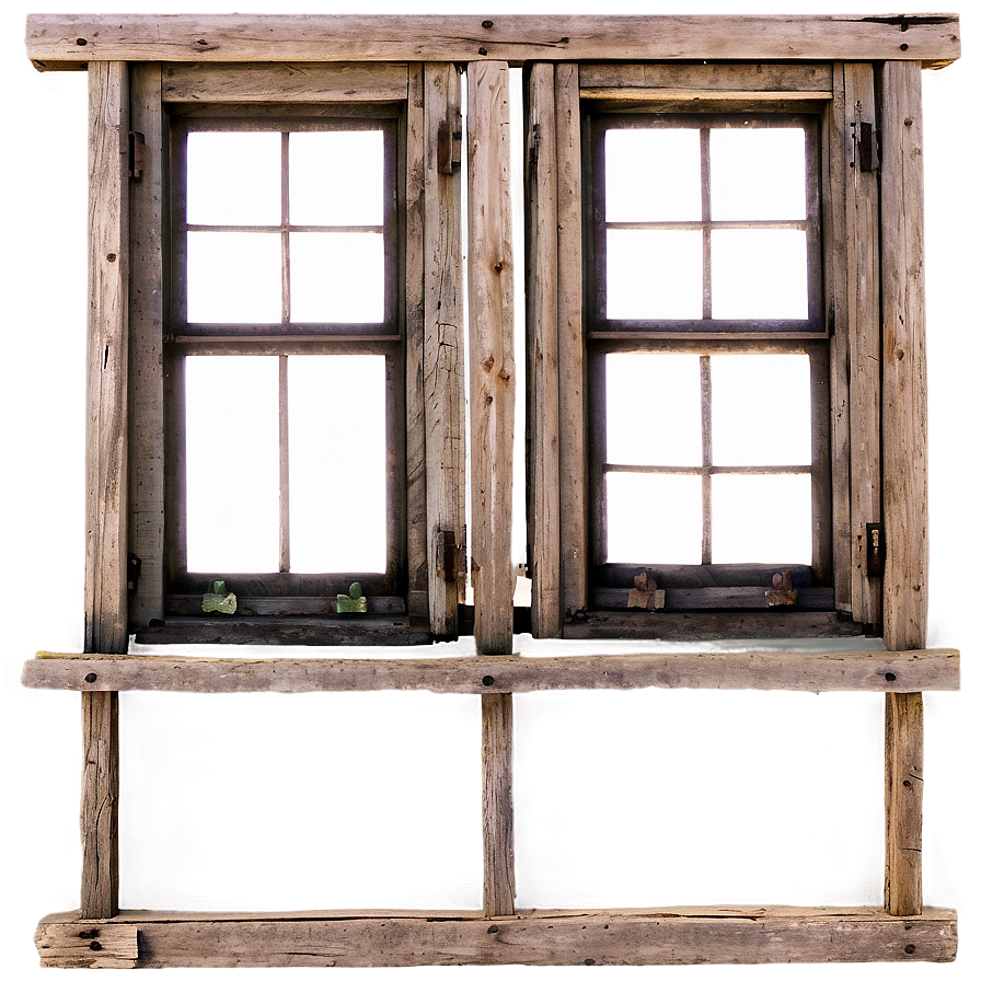 Old Rustic Windows Png 06112024