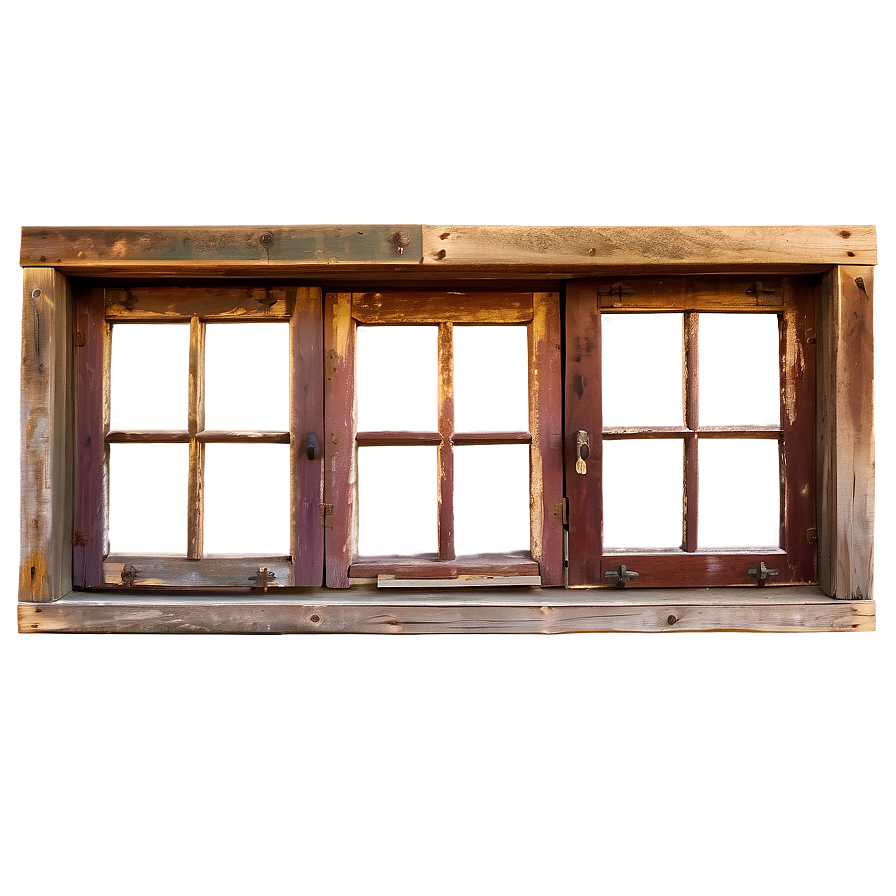 Old Rustic Windows Png Oiy25