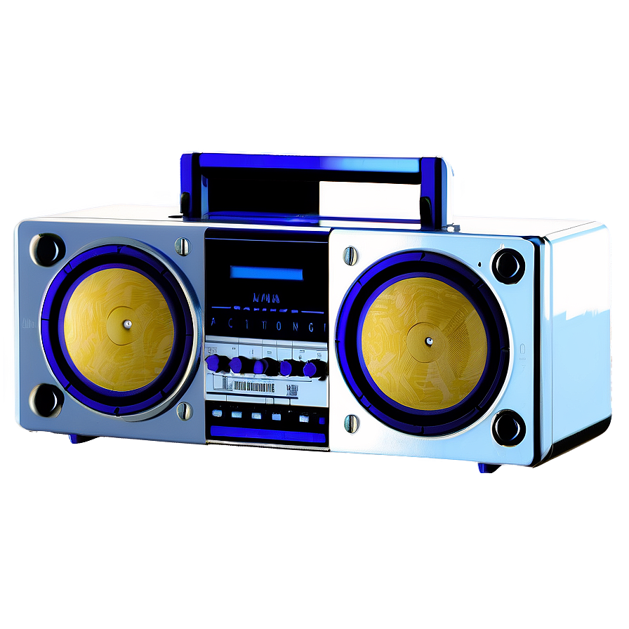 Old School Boombox Music Player Png Jev43