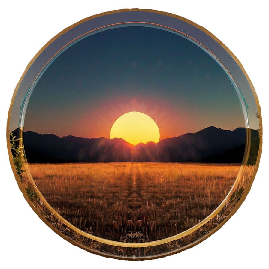 Old-School Sunset Glow PNG 74 PNG with transparent background