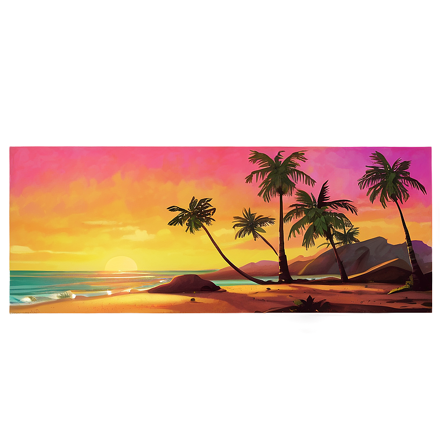 Old-school Sunset Glow Png Fdf20