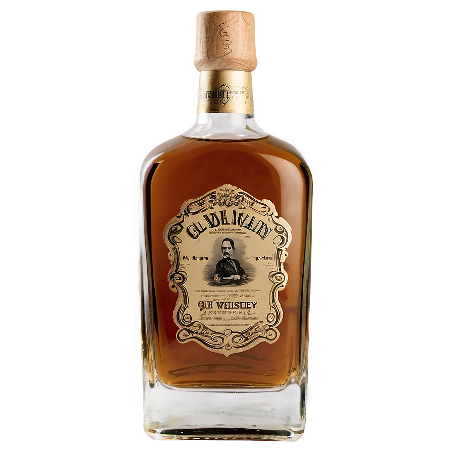 Old Whiskey Bottle PNG 06212024 PNG image with a transparent background, free high-resolution download