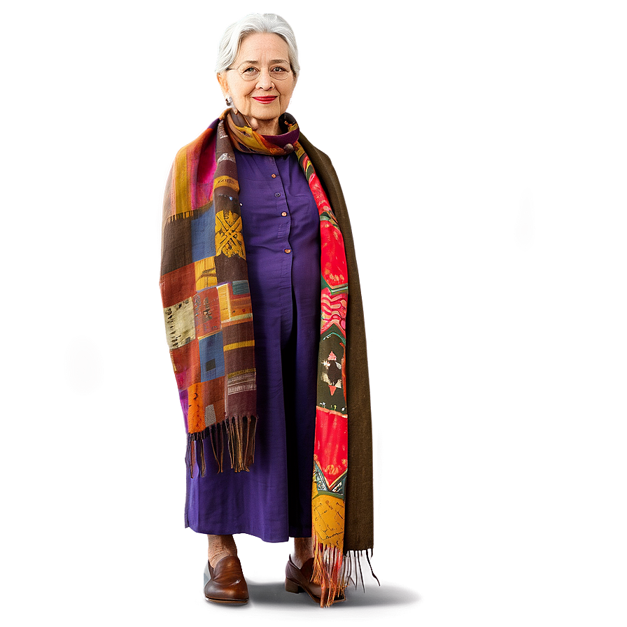 Old Woman With Scarf Png 71