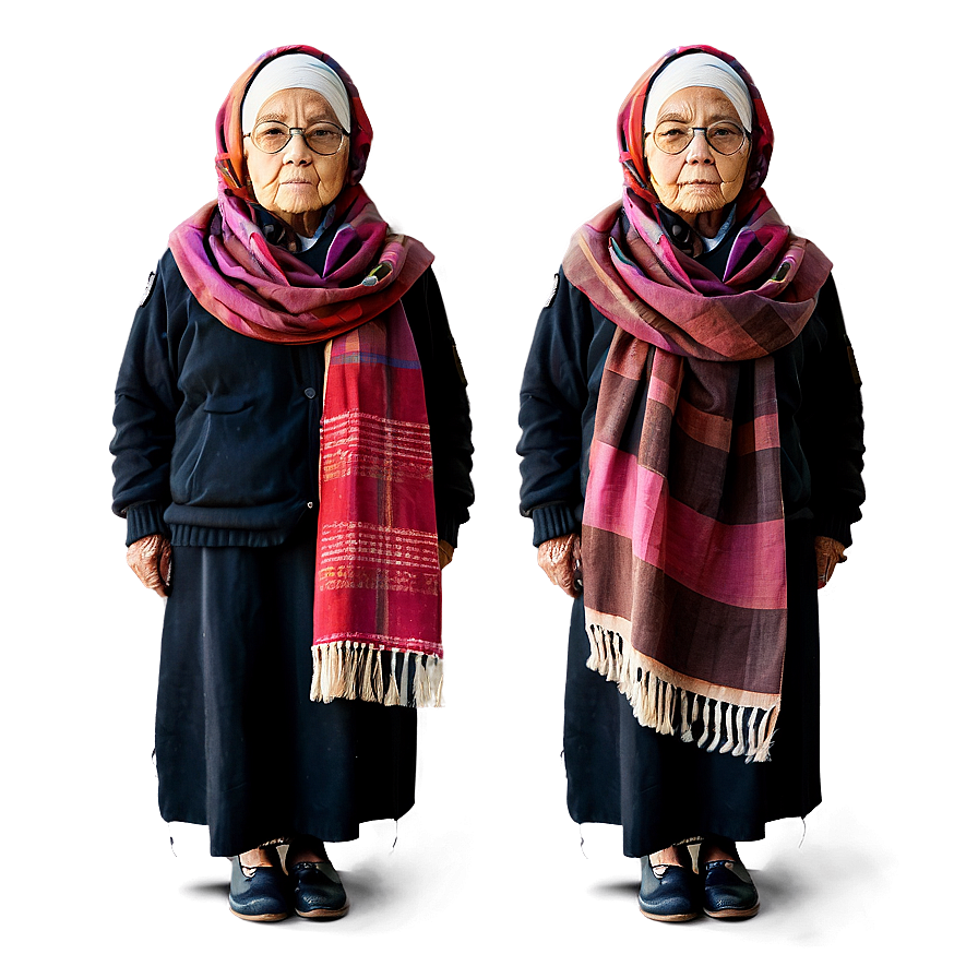 Old Woman With Scarf Png Ywd