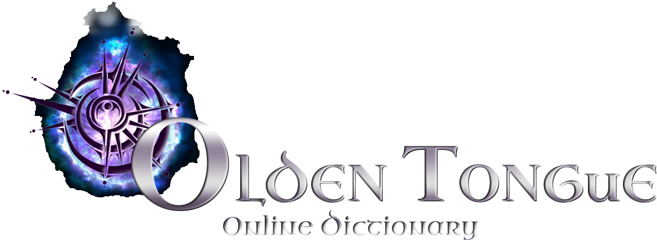 Olden Tongue_ Online Dictionary_ Logo PNG with transparent background
