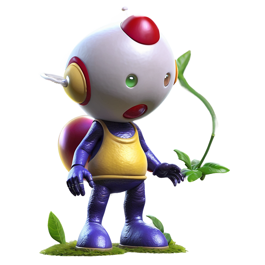 Olimar And Yellow Pikmin Png 06242024