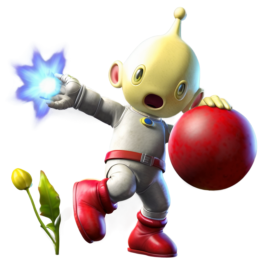 Olimar In Action Png Bgf