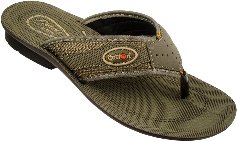 Olive Green Mens Sandal Chappal