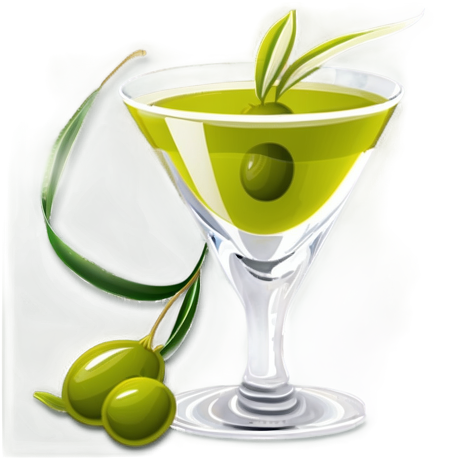 Olive Martini Glass Png 17