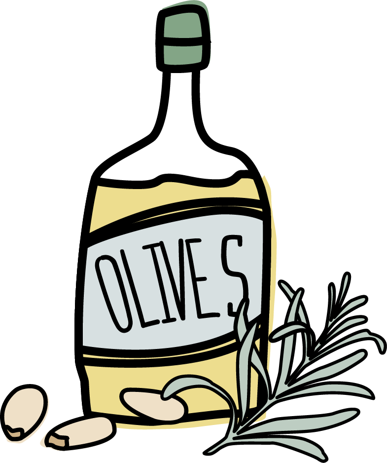 Lavender Clipart Rosemary Plant - Clipart Olive Oil Png, Transparent Png PNG with transparent background