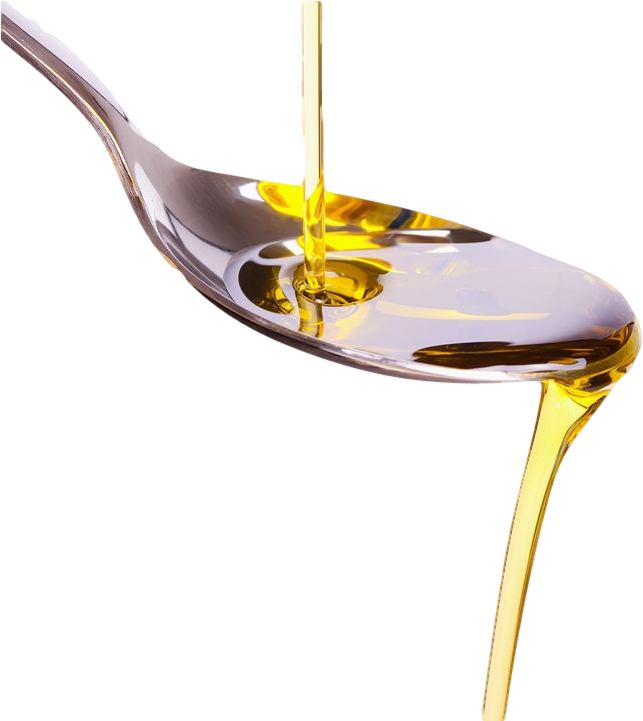 Olive Oil Pouring Into Spoon