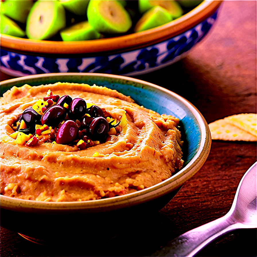 Olive Tapenade Hummus PNG 06252024 896x896 PNG image with a transparent background, free high-resolution download
