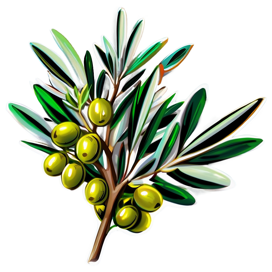 Olive Tree Branch Png 11