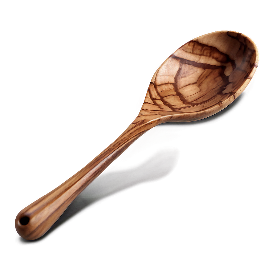 Olive Wood Spoon Png 06132024