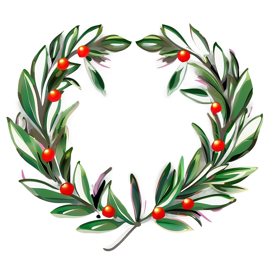 Olive Wreath Clipart PNG 05242024 PNG with transparent background