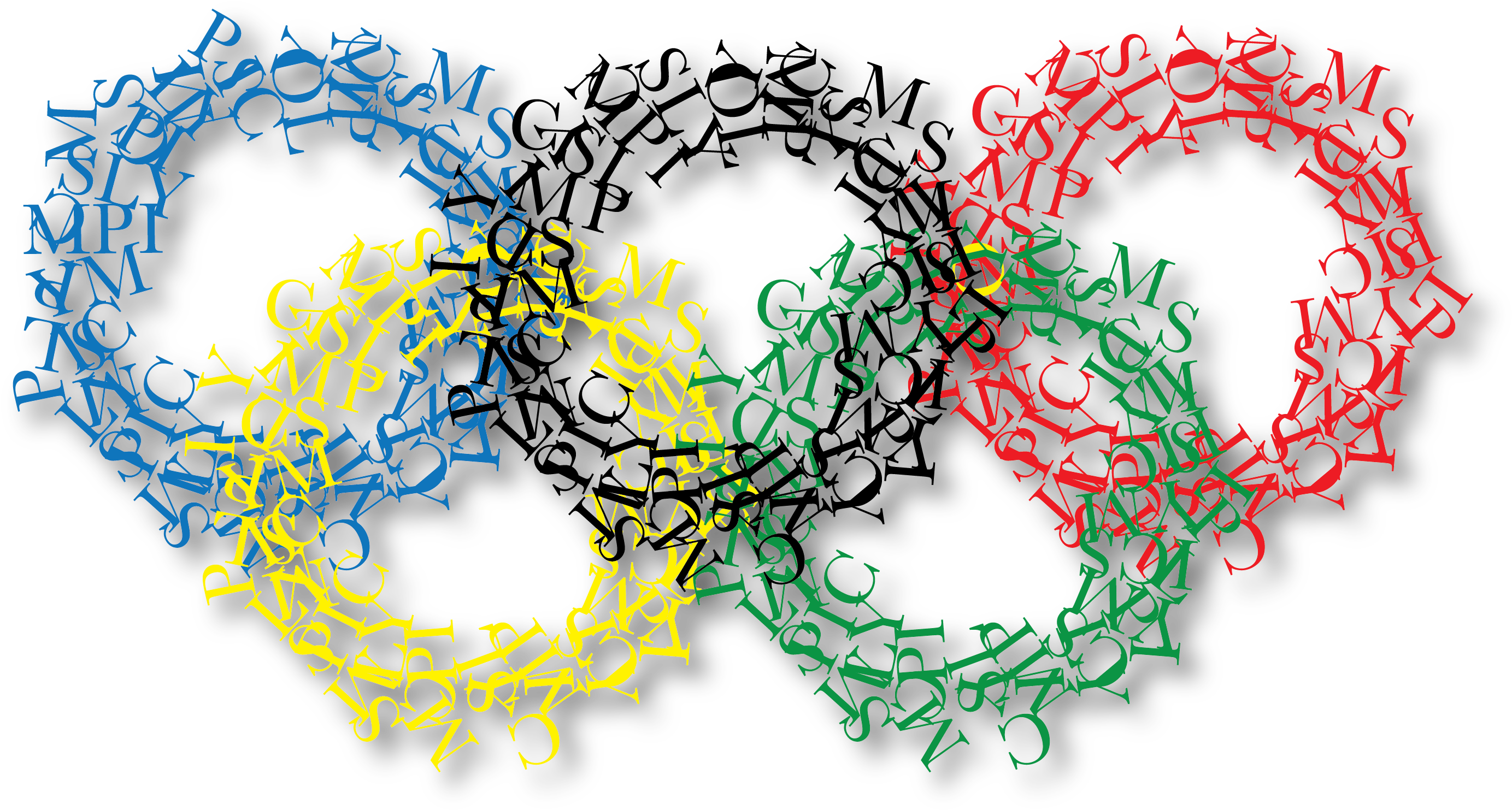 Olympic Rings Letter Artwork