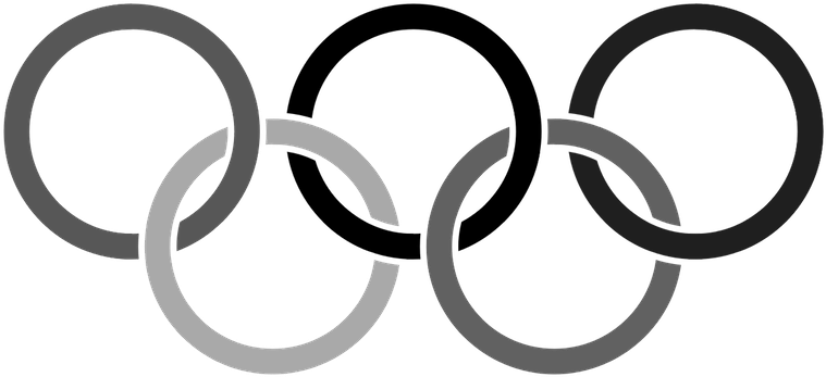 Olympic Rings Png - Olympic Rings Black And White Png, Transparent Png PNG with transparent background