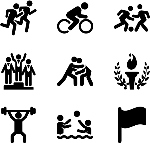 Olympics Games Athletes - Olympic Games Icons Png, Transparent Png PNG with transparent background
