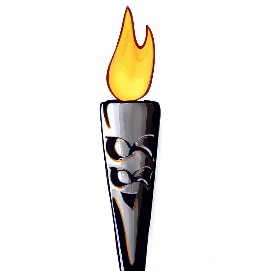 Olympic Torch Illustration Png 06272024