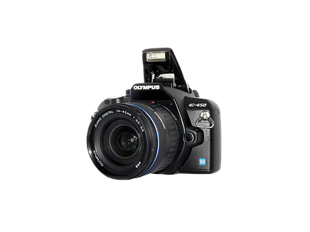 Olympus E450 D S L R Camera PNG with transparent background