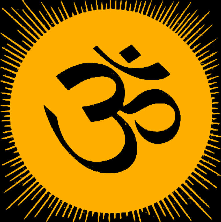 Om Symbol Radiant Background