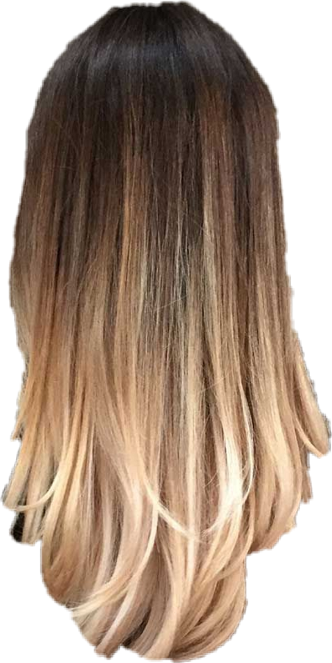 Transparent Brunette Png - Ombre Hair Color Straight Hair, Png Download PNG with transparent background