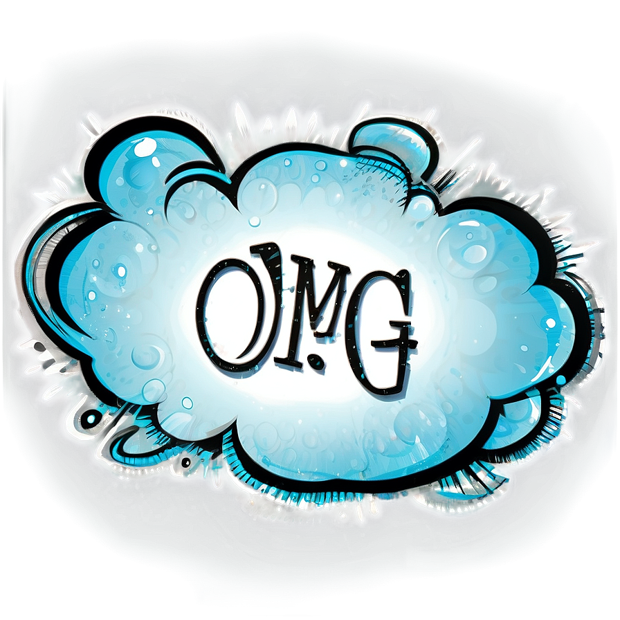 OMG Text Bubble PNG leo PNG with transparent background