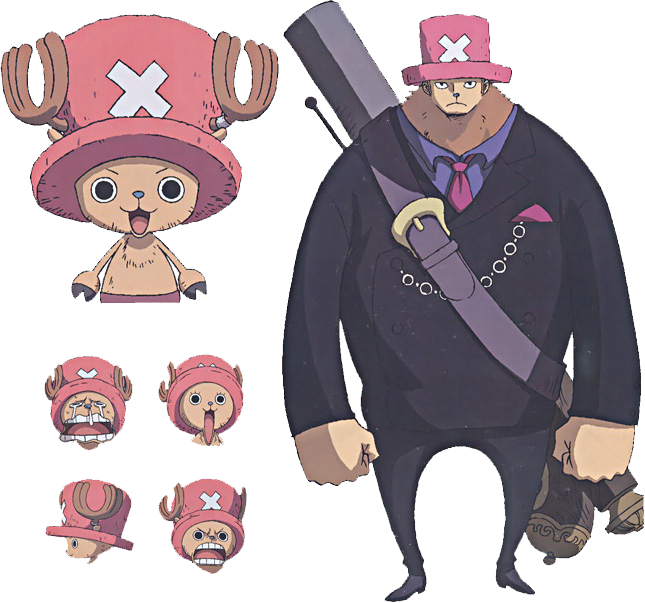 One_ Piece_ Animated_ Character_ Chopper_ Transformations