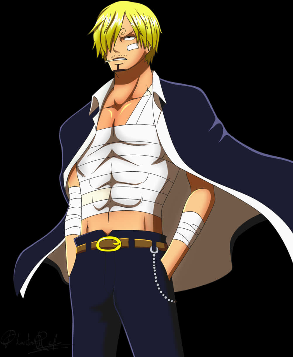 One Piece Blonde Character Art