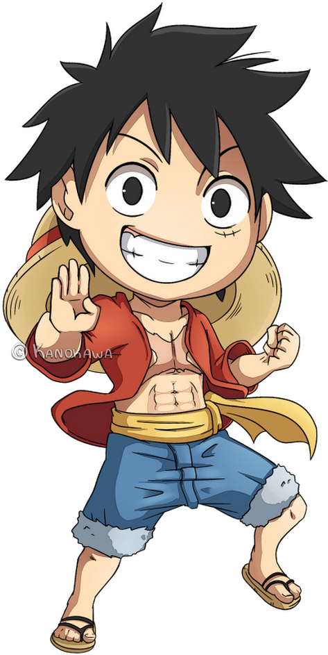 One Piece Luffy Cheerful Pose