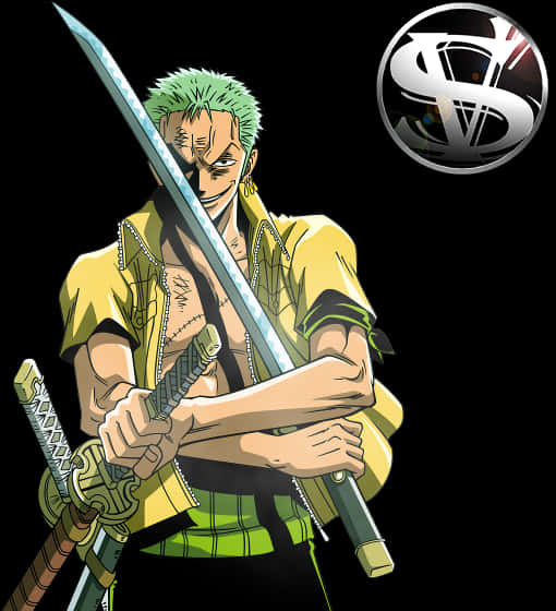 One Piece Zoro With Swords